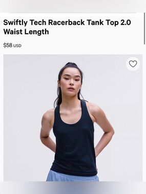 lululemon athletica Swiftly Tech Racerback Tank Top 2.0 - Black